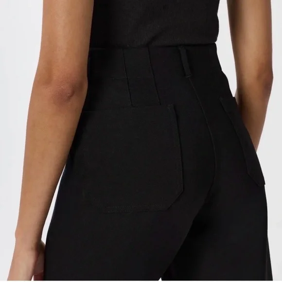 Quince Ultra-Stretch Ponte Cropped Wide Leg Pants - Picture 5 of 8